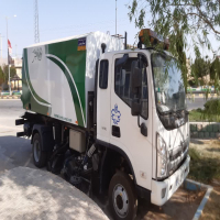 توسعه ماشین آلات شهرداری درق با یک دستگاه جاروب مکانیزه